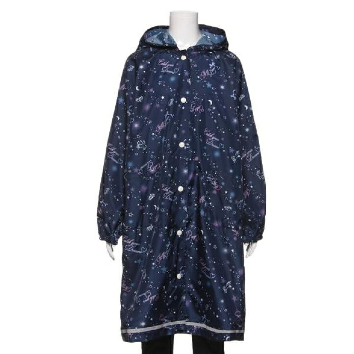 楽天市場 メゾピアノジュニア Mezzo Piano Junior 巾着つき総柄レインコート Narumiya Online ナルミヤ