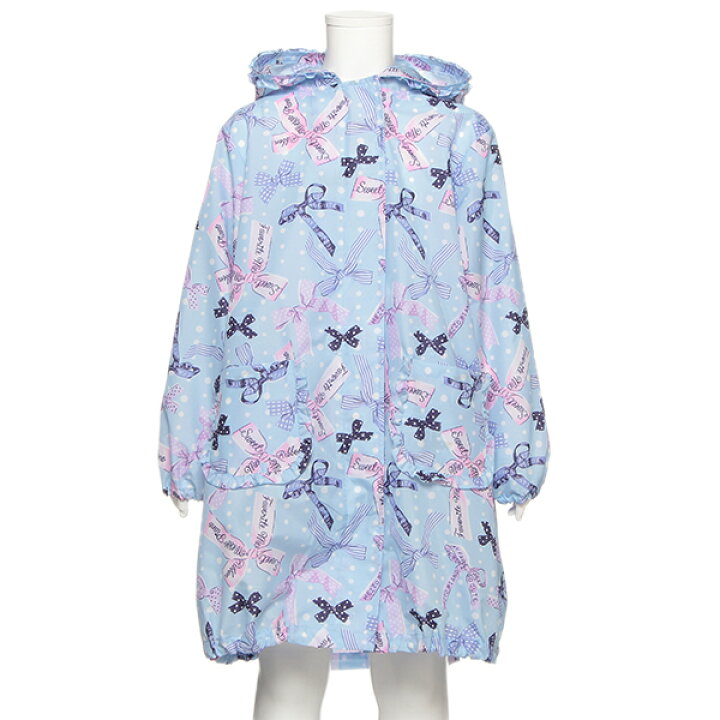 楽天市場 メゾピアノ Mezzo Piano リボン柄レインモッズコート Narumiya Online ナルミヤ