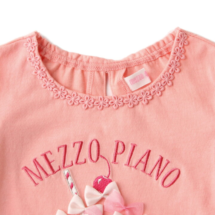 楽天市場】メゾピアノ(mezzo piano)パフェオフショルTシャツ 