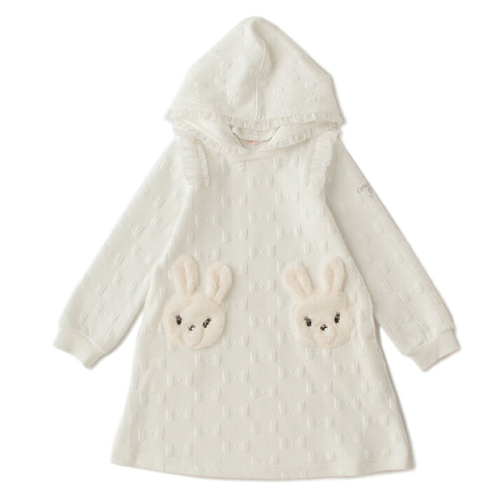 楽天市場 メゾピアノ Mezzo Piano ウサギアップリケキルトリボンワンピース Narumiya Online ナルミヤ