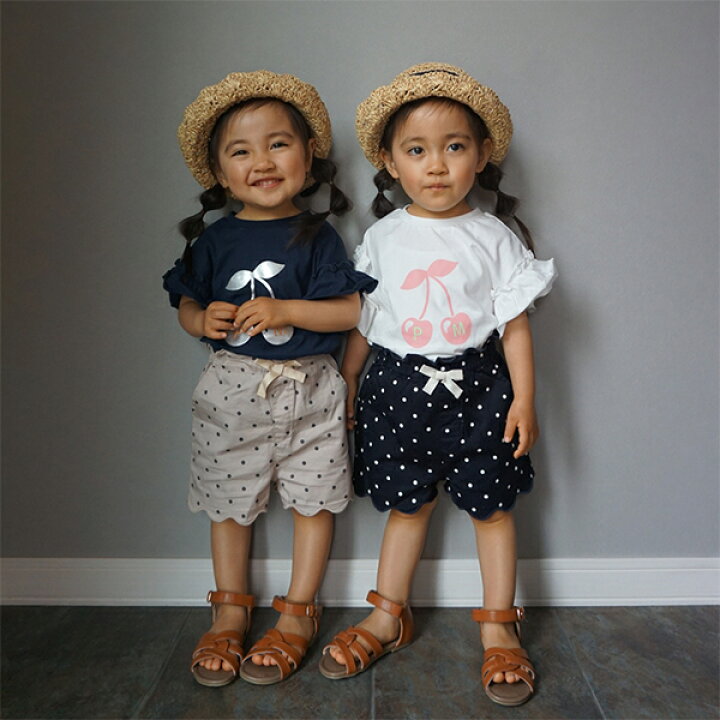 楽天市場】プティマイン(petit main)リボンつき裾スカラップショート  