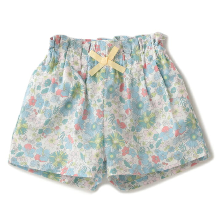 楽天市場】プティマイン(petit main)リボンつき花柄タックパンツ  