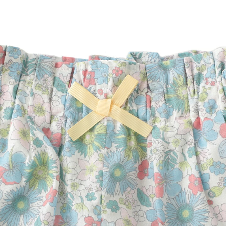 楽天市場】プティマイン(petit main)リボンつき花柄タックパンツ  