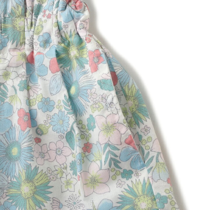 楽天市場】プティマイン(petit main)リボンつき花柄タックパンツ  