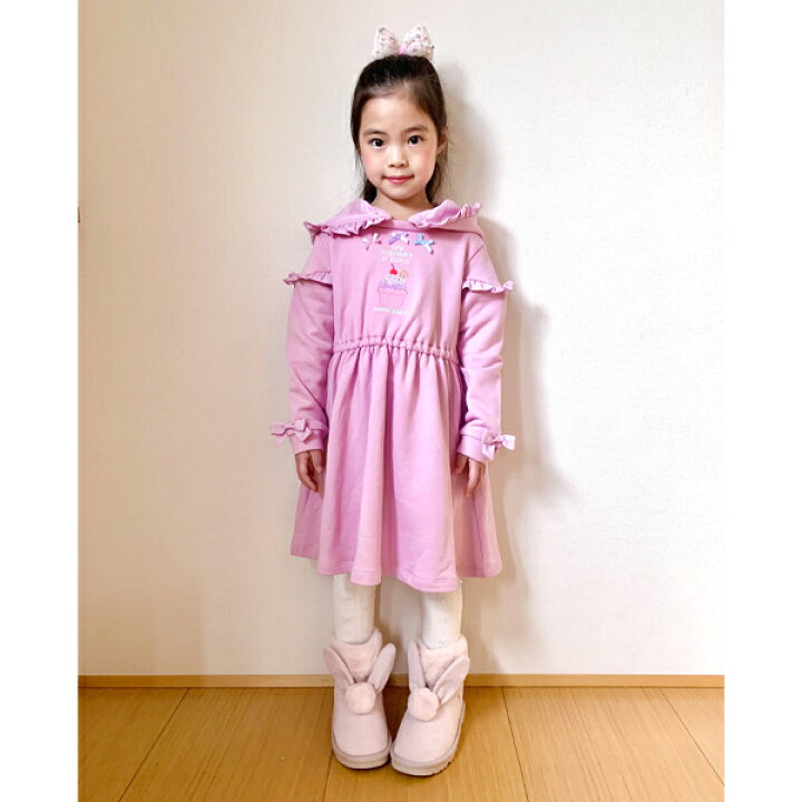 楽天市場 メゾピアノ Mezzo Piano 裏毛 カップケーキ刺しゅうブラウジングワンピース Narumiya Online ナルミヤ