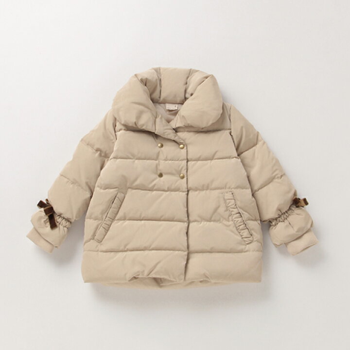 楽天市場】プティマイン(petit main)はっ水 袖リボンダブルボタン  