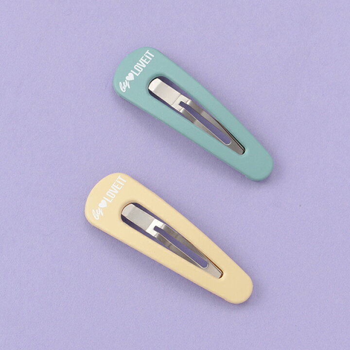 楽天市場 バイ ラビット By Loveit ロゴ入りマットヘアピン2個セット Narumiya Online ナルミヤ