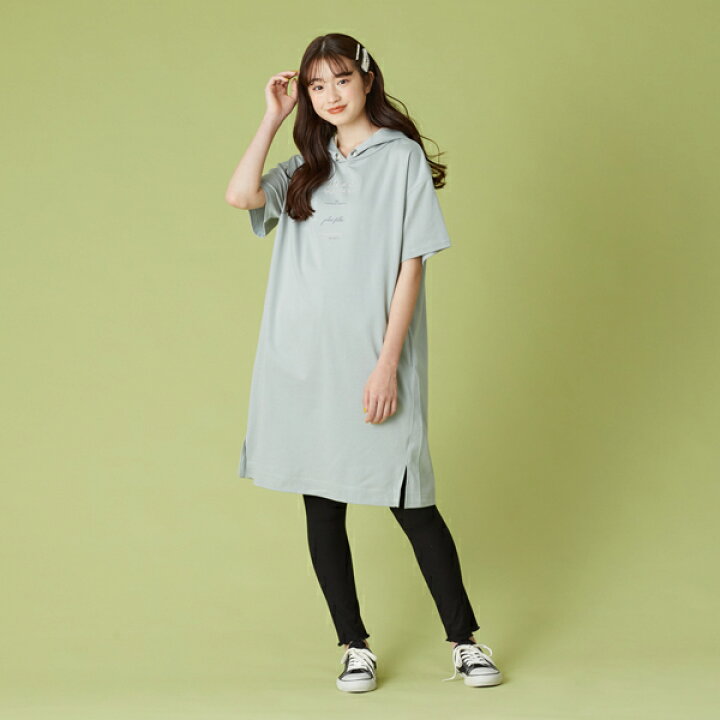 楽天市場 ポンポネットジュニア Pom Ponette Junior ロゴtシャツパーカーワンピース Narumiya Online ナルミヤ