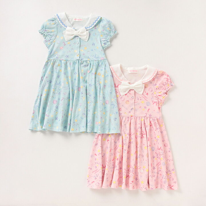 楽天市場 メゾピアノ Mezzo Piano シェル柄カットワンピース Narumiya Online ナルミヤ