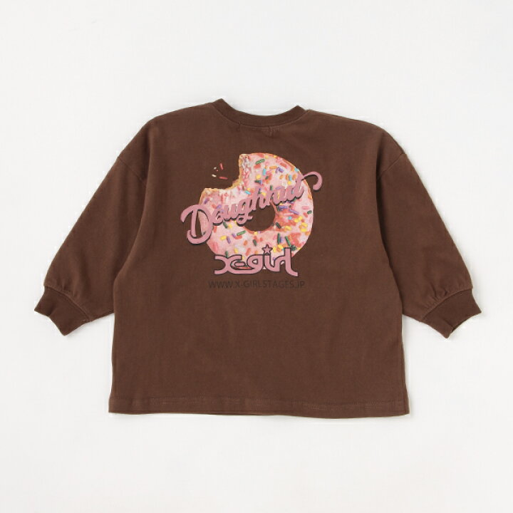 楽天市場 エックスガール ステージス X Girl Stages ドーナッツビックシルエット長袖tシャツ Narumiya Online ナルミヤ