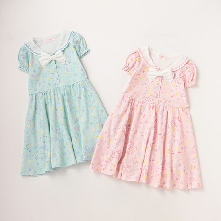 楽天市場 メゾピアノ Mezzo Piano シェル柄カットワンピース Narumiya Online ナルミヤ