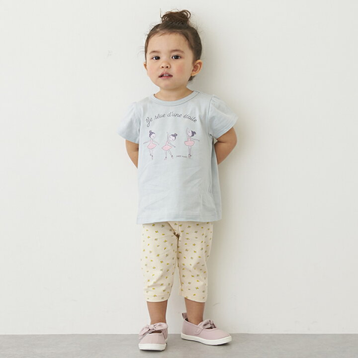 半額品 プティマイン 80 女の子 レギンス パンツ 2点セット econet.bi