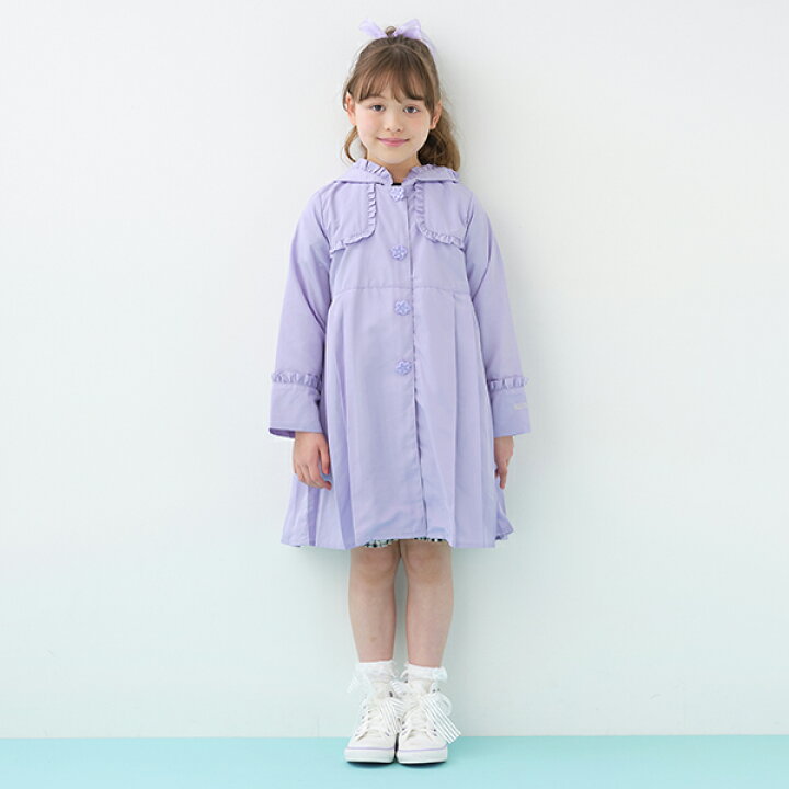 楽天市場 メゾピアノ Mezzo Piano 切替プリーツレインコート Narumiya Online ナルミヤ