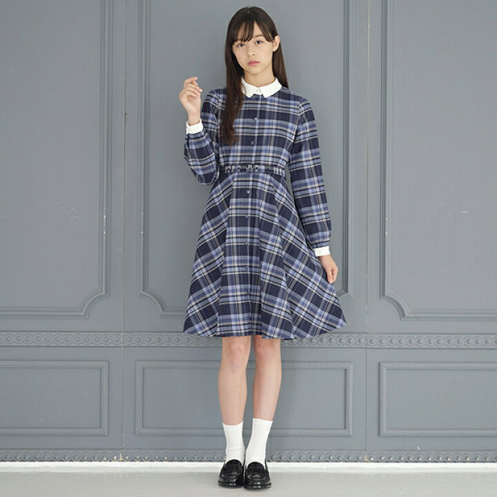 楽天市場】ポンポネットジュニア(pom ponette junior)＊長袖チェック白  