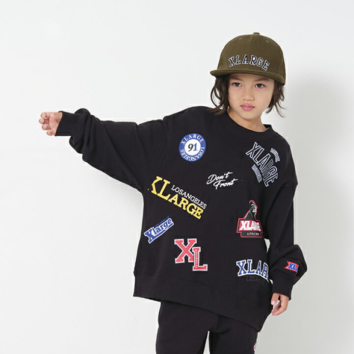 楽天市場】エクストララージ キッズ(XLARGE KIDS)MIXロゴトレーナー  