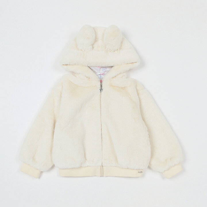 26.MEZZOPIANO☆うさ耳コート120cm