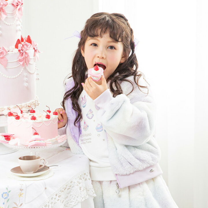 26.MEZZOPIANO☆うさ耳コート120cm