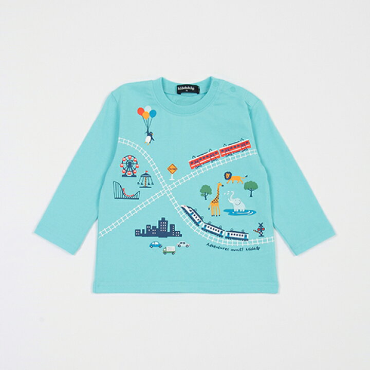 楽天市場】クレードスコープ(kladskap)電車アニマル遊園地長袖Tシャツ 
