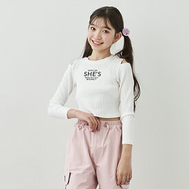 バイ ラビット(by LOVEiT)SHE'S肩スリットロングTシャツ