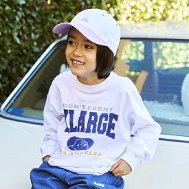 エクストララージ　キッズ(XLARGE KIDS)カレッジロゴ長袖Tシャツ