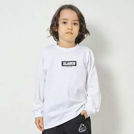 エクストララージ　キッズ(XLARGE KIDS)ワンポイントロゴ長袖Tシャツ