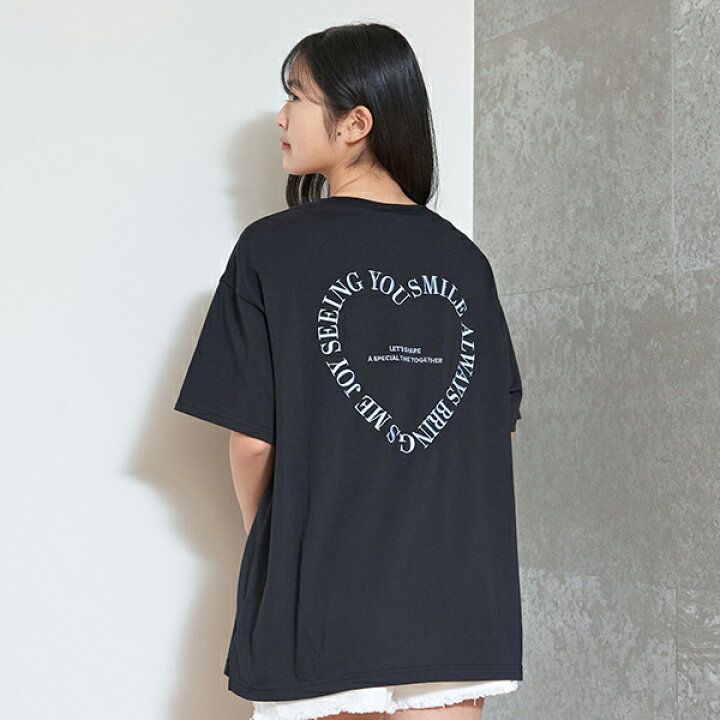 楽天市場】ラブトキシック(Lovetoxic)バックハート刺しゅうルーズ半T  
