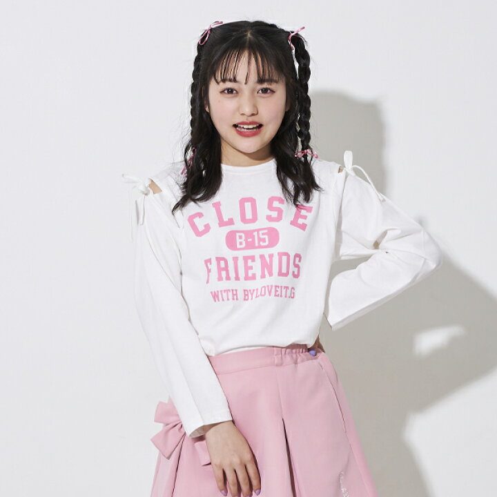 楽天市場】バイ ラビット(by LOVEiT)【WEB限定】肩あき長袖Tシャツ  