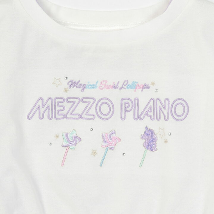 楽天市場】メゾピアノ(mezzo piano)短丈Tシャツ＆タンクトップセット  