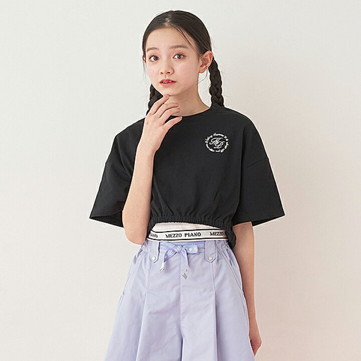 楽天市場】メゾピアノジュニア(mezzo piano junior)ショート丈Tシャツ  