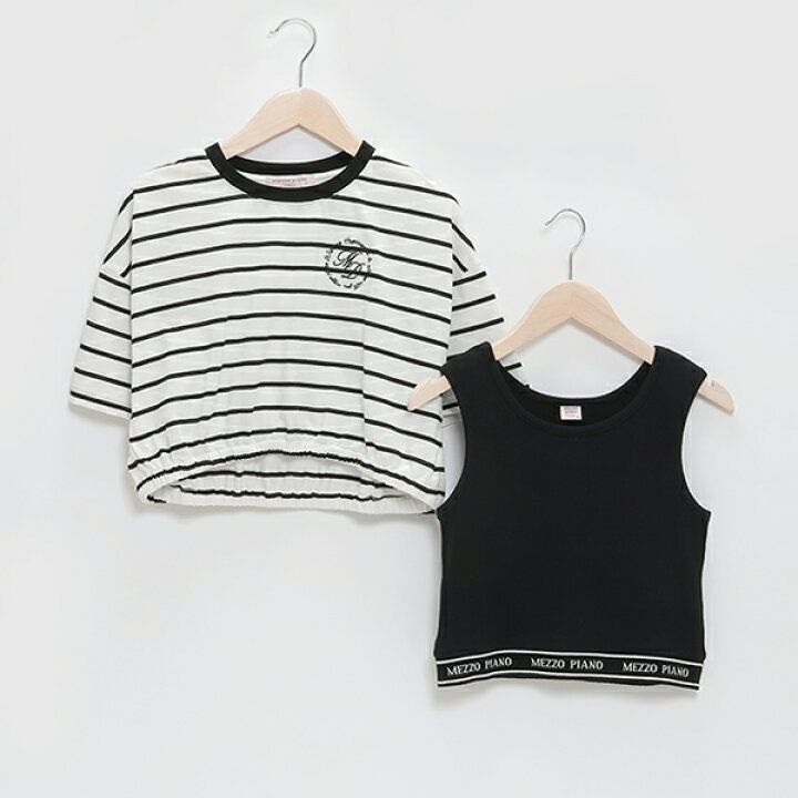 楽天市場】メゾピアノジュニア(mezzo piano junior)ショート丈Tシャツ  