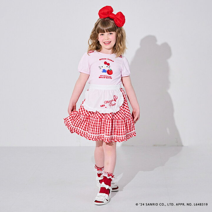 楽天市場】メゾピアノ(mezzo piano)【Hello Kitty 50th】裾スカラップT 