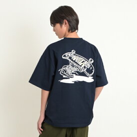 グラソス(GLAZOS)【NAUTICA】バックスケーターロゴ半袖Tシャツ