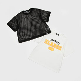 エクストララージ　キッズ(XLARGE KIDS)メッシュカレッジフウ半袖Tシャツ