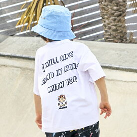 エクストララージ　キッズ(XLARGE KIDS)メッセージロゴファニーゴリラ半袖Tシャツ