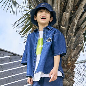 エクストララージ　キッズ(XLARGE KIDS)デニム半袖シャツ