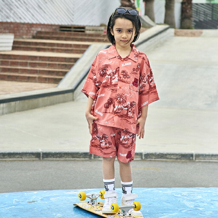 楽天市場】エクストララージ キッズ(XLARGE KIDS)恐竜アロハ柄ショーツ  
