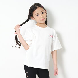 エックスガール　ステージス(X-girl Stages)レオパオーバルロゴバックプリント半袖Tシャツ