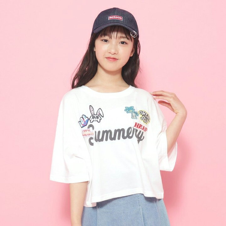 楽天市場】ピンクラテ(PINK-latte)ユニフォームワッペンTシャツ[五分袖  