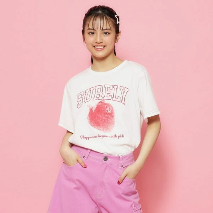 楽天市場】ピンクラテ(PINK-latte)【接触冷感】フルーツTシャツ 