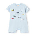 プティマイン(petit main)【リンク】働く車刺しゅうカバーオール