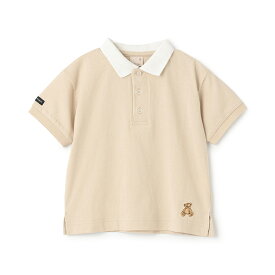 プティマイン(petit main)【接触冷感】ポロ衿配色半袖Tシャツ