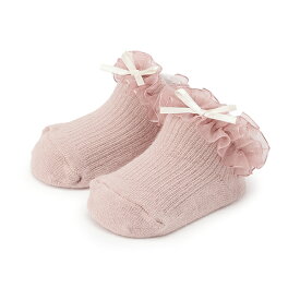 プティマイン(petit main)オーガンジーフリルカップソックス