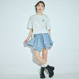 ラブトキシック(Lovetoxic)【LTXC】腰巻き風デニムキュロット