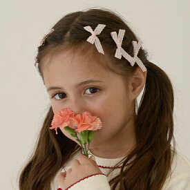 リセマイン(Lycee mine)チェックリボンちびヘアクリップ6Pセット