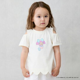 プティマイン(petit main)【サンリオキャラクターズ】肩あきグラフィックTシャツ
