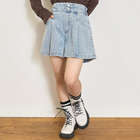 ラブトキシック(Lovetoxic)美脚見えタックフレアキュロット