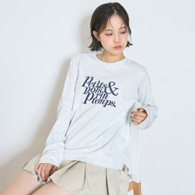 ラブトキシック(Lovetoxic)【GOODPRICE】ロゴ刺しゅう長袖Tシャツ