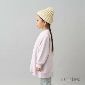 ビールーム(b-ROOM)【デイリースタンダードウェアシリーズ】【吸水速乾】ぷくっとオーバーサイズの配色ステッチスウェット