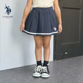 リセマイン(Lycee mine)【U.S.POLO ASSN.】スウェットプリーツスカート(インパン付き)