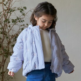 プティマイン(petit main)【リンク/洗える】刺しゅう中綿ジャケット